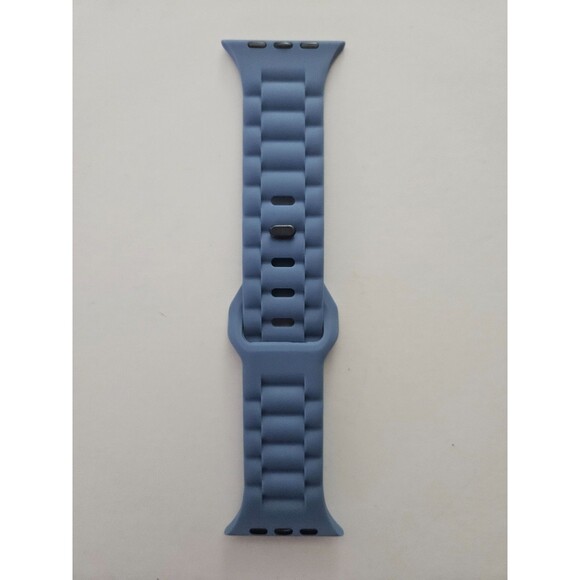 Navy Blue Sports Band for Apple Watch - Silicone Band 42/44/45/49mm - Picture 1 of 4